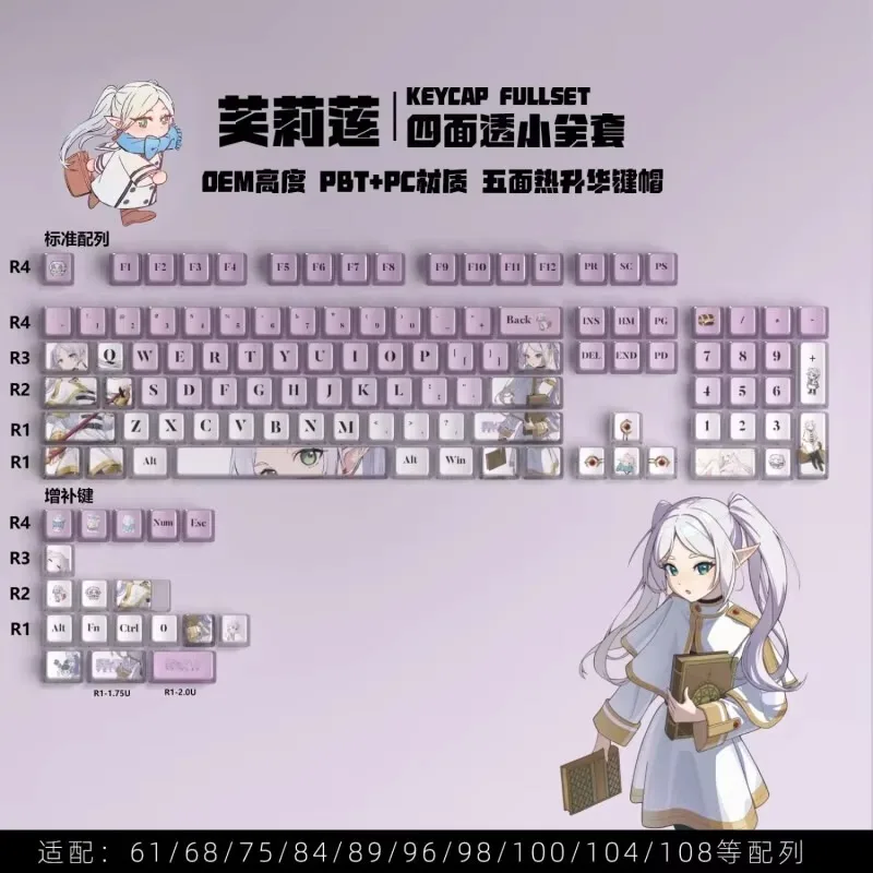 Re: Life Anime, teclas PBT altamente sublimadas de fábrica originales temáticas, compatibles con teclados mecánicos - imagen 4
