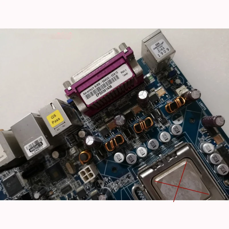 Placa base Original para ordenador Industrial ADVANTECH, puerto de red único, AIMB-564 AIMB-564VG AIMB-564VG-00A1E - imagen 5