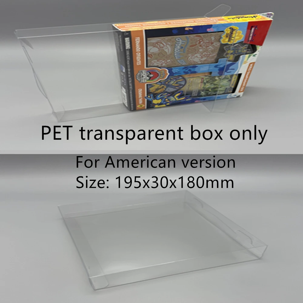 Caja de almacenamiento transparente a prueba de polvo para campeonato mundial de Pokémon 2024/funda protectora de plástico para exhibición de tarjetas WSC para cajas de PET PTCG