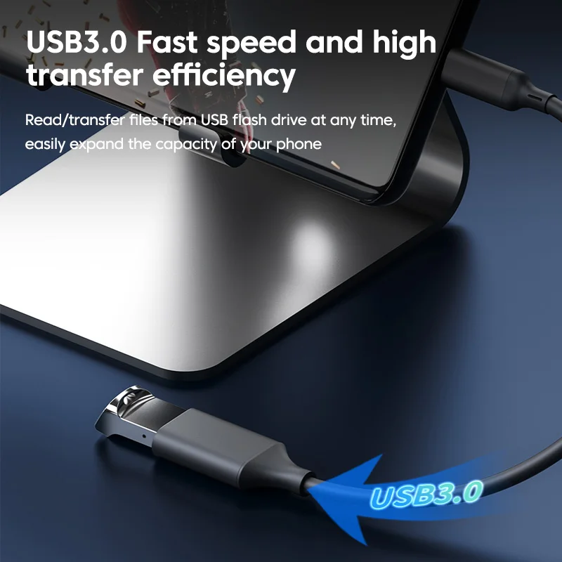 Elough-Adaptador tipo c a USB 3,0 OTG, carga rápida, transferencia de datos, convertidor de unidad Flash USB para Huawei, Samsung, PC, usb 3,0 - imagen 5