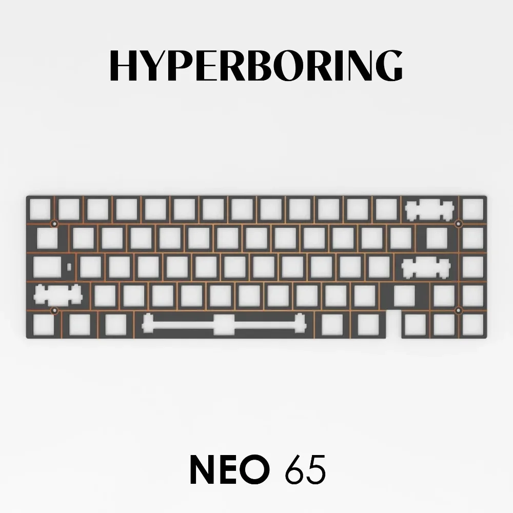 Placa de posicionamiento Neo65 para teclado mecánico PP POM, placa de Material Fr4 de aluminio, intercambio en caliente, accesorios para teclado de juegos personalizados