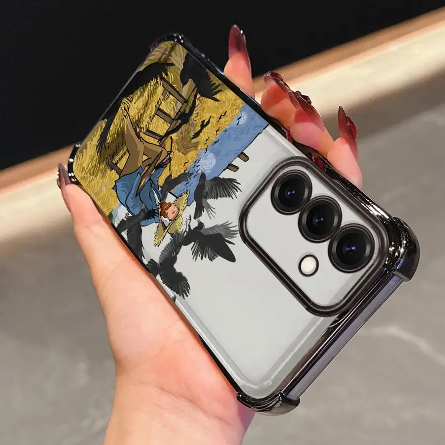 Funda transparente para teléfono Samsung Galaxy A16 A25 A52 A17 A35 A36 A26 A24 A33 A15 A13 A21s Van Gogh Creatividad - imagen 5