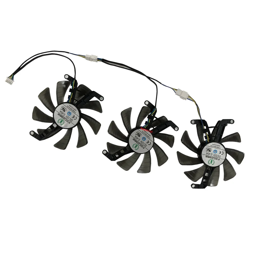 Ventilador de gráficos FY09015M12LPA para TH9215S2H-PAA01 Gainward RTX 3060 3070 3080 Ti OC, reemplazo de vídeo, 3 uds./Set - imagen 4