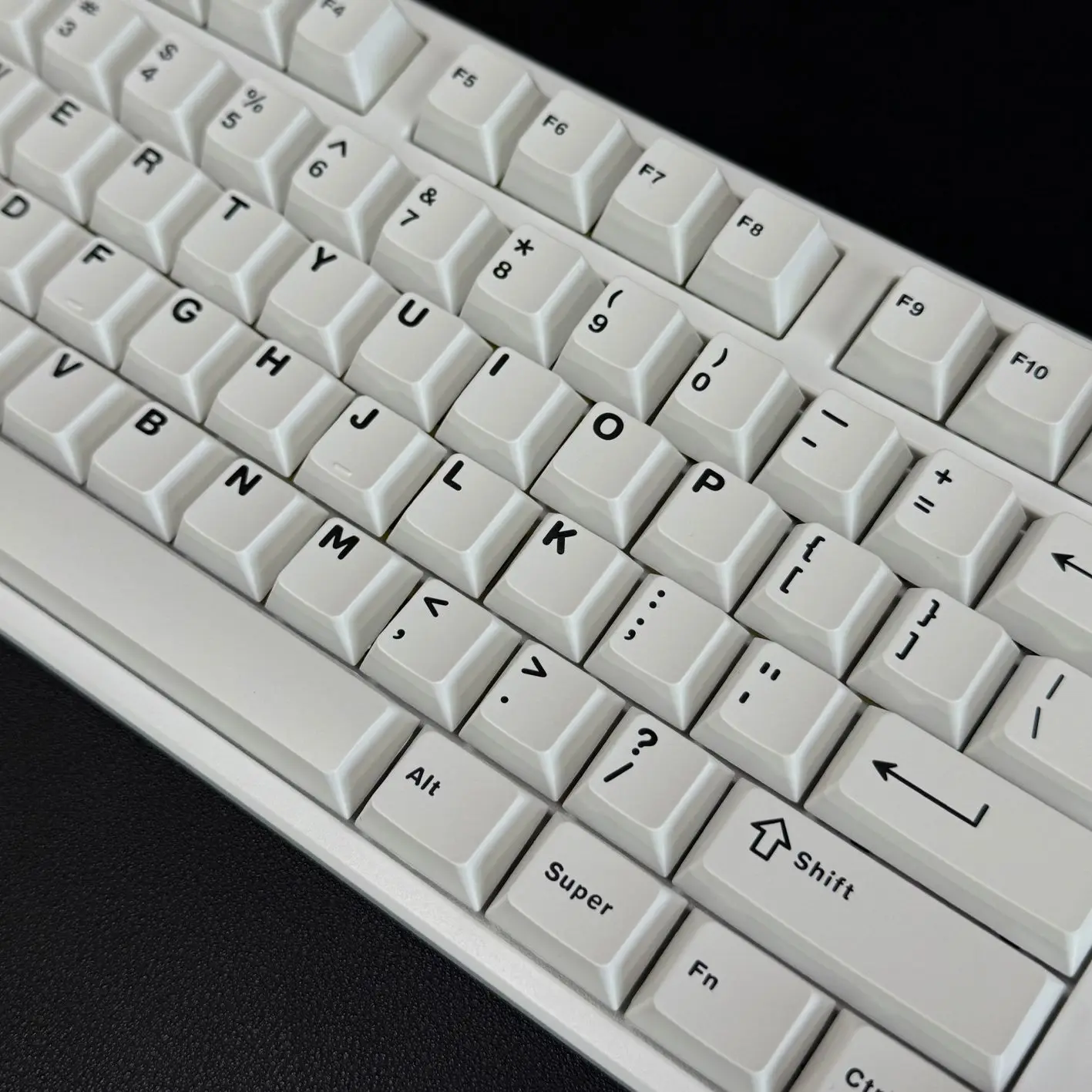 120 teclas estilo minimalista cereza perfil tapa de tecla blanco doble disparo PBT teclas para interruptores Cherry MX Teclado mecánico para jugar - imagen 2
