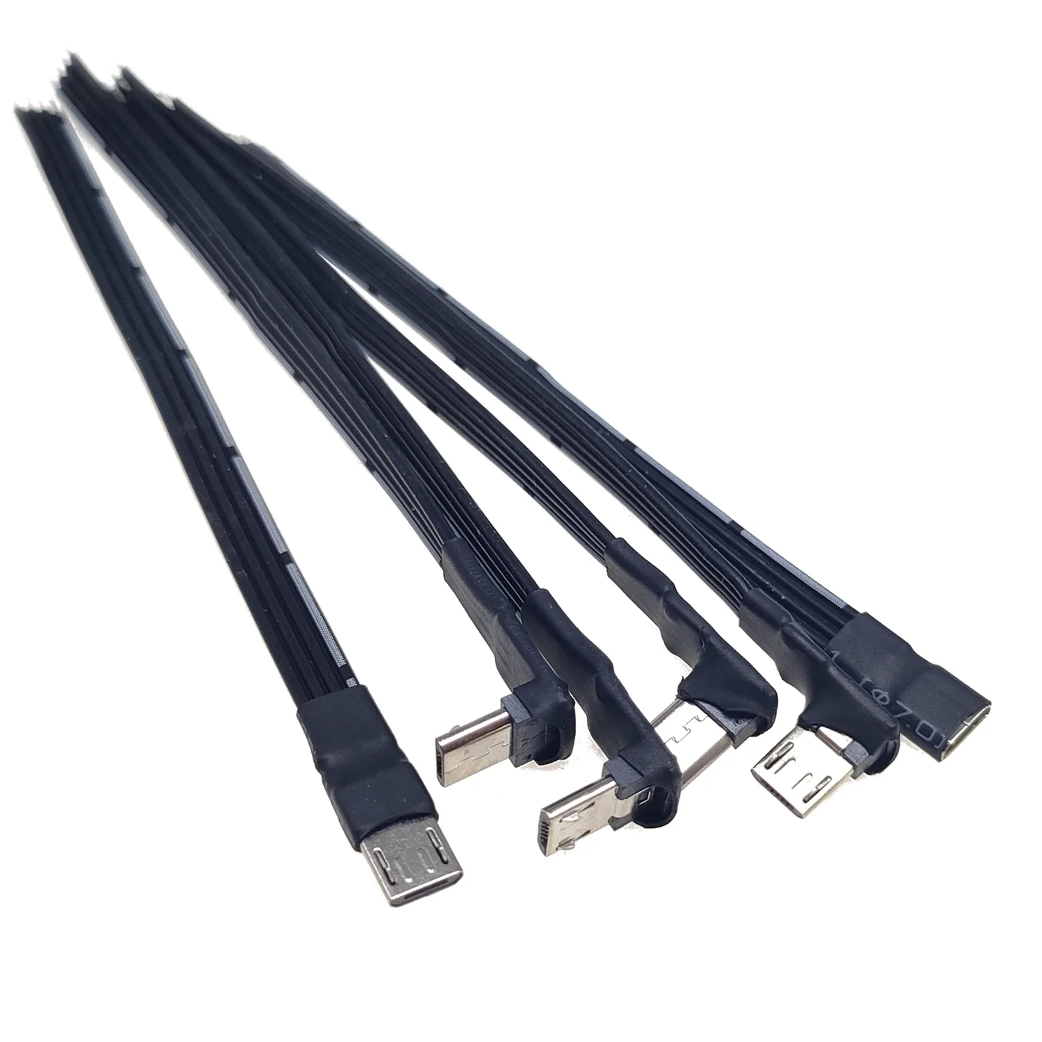 5CM-3M DIY Android micro mini tipo C cable de datos USB cable estañado de un solo cabezal cable de soldadura de 4 núcleos - imagen 2