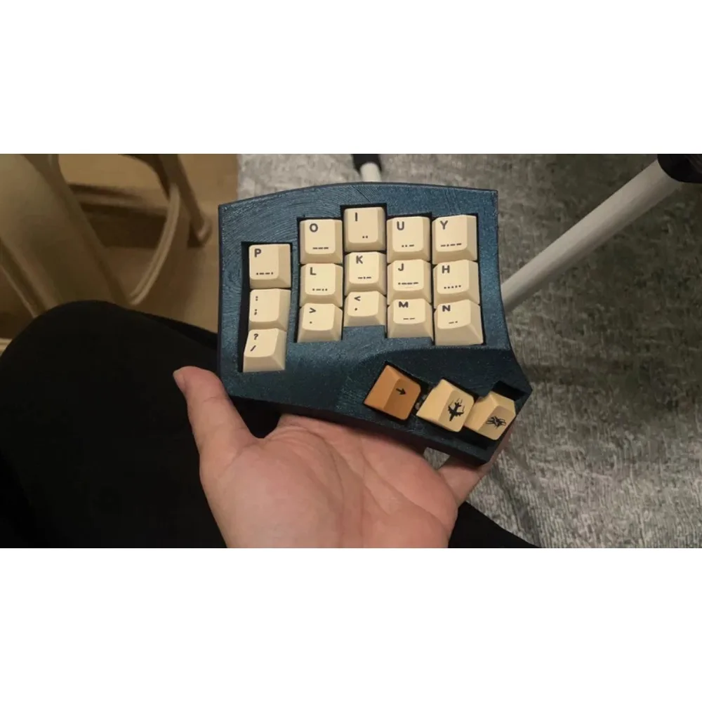 Teclado mecánico de superficie dividida DIY, Dongle de modo Dual con Bluetooth con cable, accesorios de juego ergonómicos de modo único, accesorio curvo - imagen 3