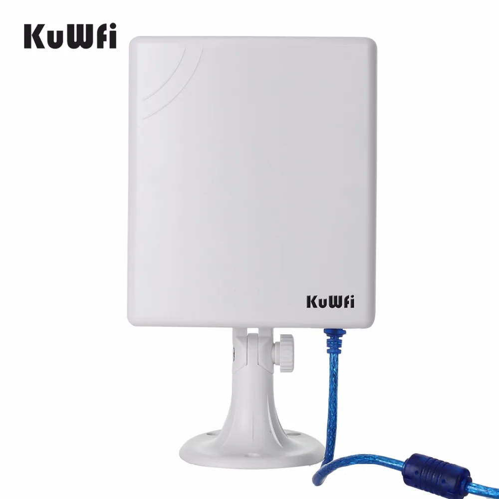 KuWfi-Adaptador USB Wifi de 150Mbps para PC, receptor Wifi para exteriores, antena de 14dBi de alta ganancia, Cable de 5m, tarjeta de red, alta potencia, resistente al agua - imagen 4