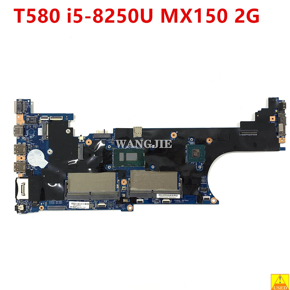 Para Lenovo ThinkPad T580 placa base para ordenador portátil 01YR242 i5-8250U DDR4 MX150 2G GPU 17812-1 448.0CW06.0011 100% en funcionamiento - imagen 2