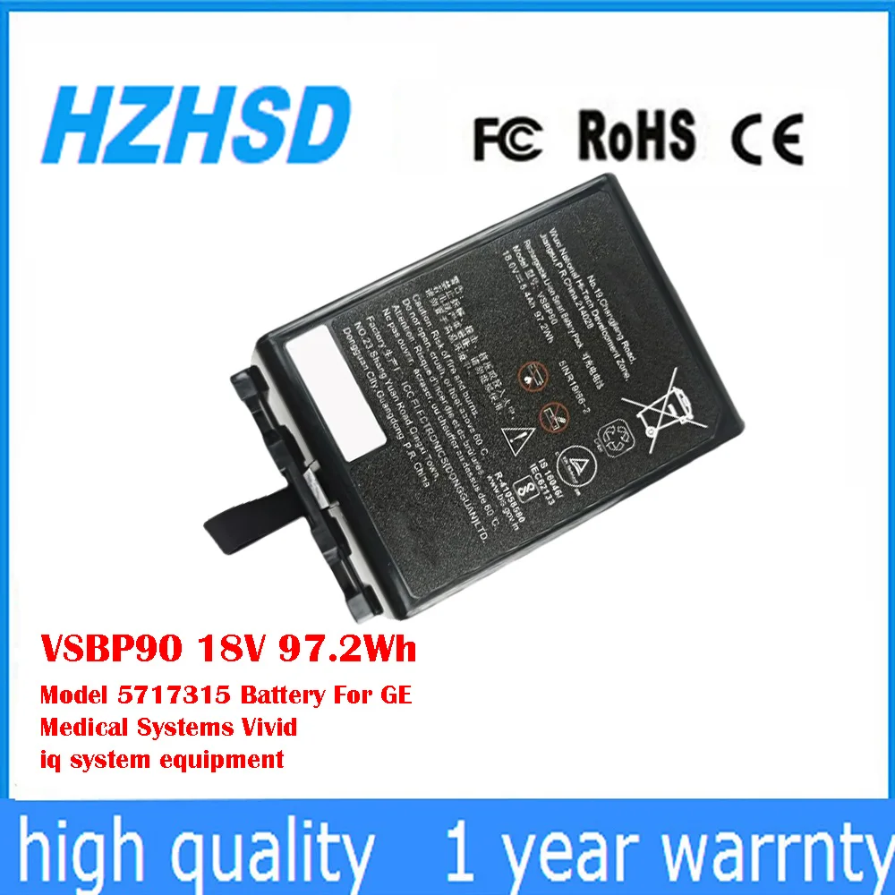 Modelo VSBP90 18V 97.2Wh 5717315   Batería Para GE Medical Systems Equipo de sistema de iq vivo