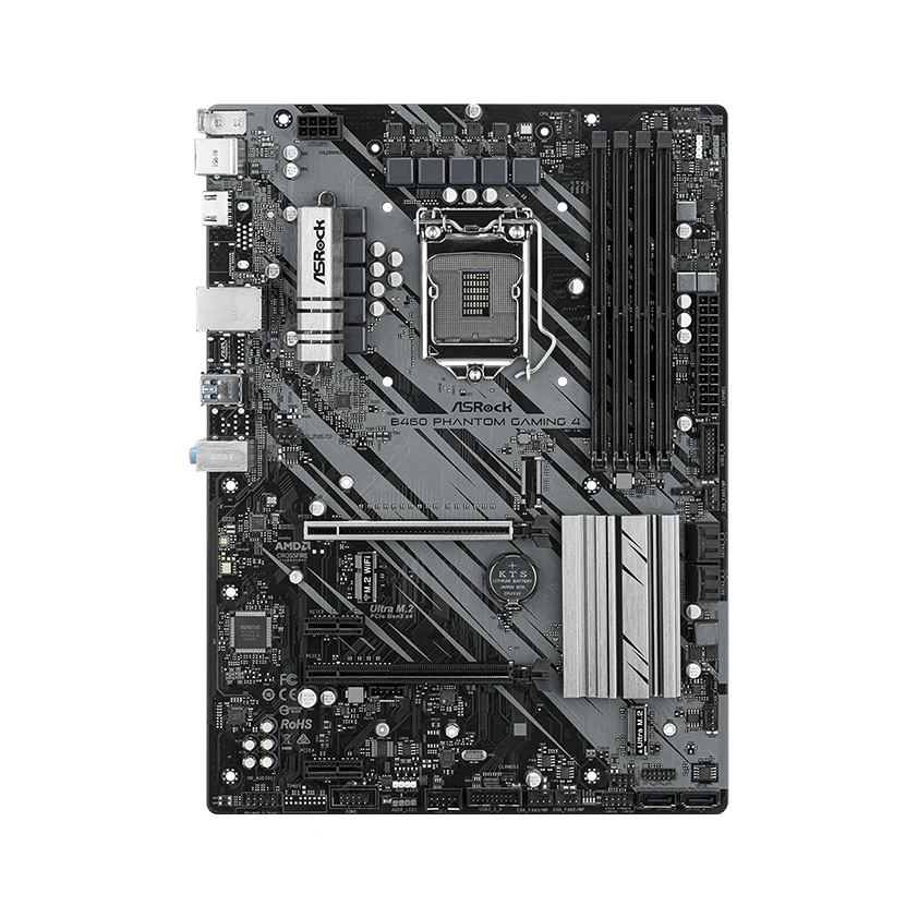 Placa base ASRock B460 PHANTOM GAMING 4 compatible con 10900K 10100F 10600KF 10400KF 10700k G6400 G5900 CPU DDR4 M.2 HDMI ATX LGA 1200 - imagen 4