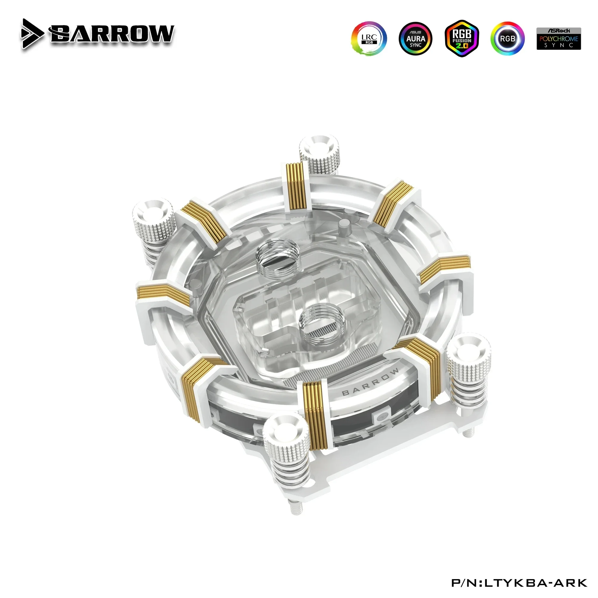 Barrow CPU bloque de agua para AMD AM5 AM4 AM3 AM3 + FM2/ INTEL LGA115X 1200 1700 /X99 X299 5V ARGB 3PIN MOBO AURA SYNC - imagen 3
