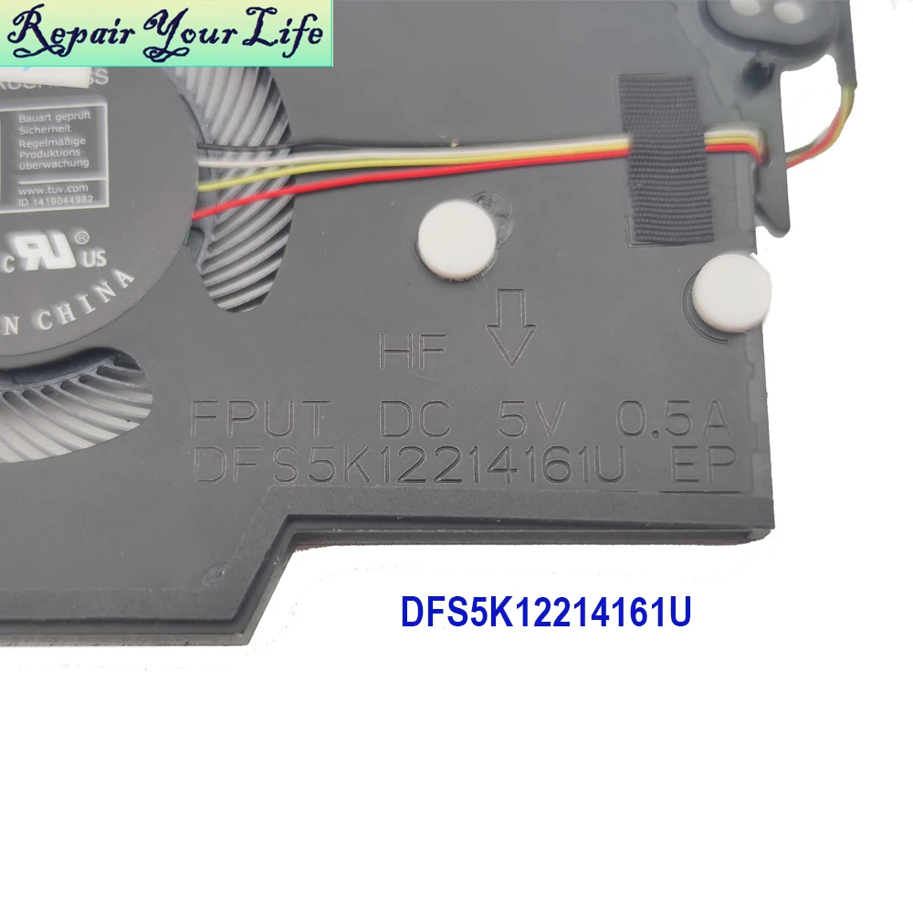 Ventilador de refrigeración de CPU para LG Gram 15 15Z90 16Z90Q 17Z90Q 2022 15Z90P 16Z90P 17Z90P 2021 FPUT DFS5K 12214161 Radiador enfriador de portátil U - imagen 4