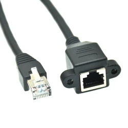 Cable Extensión Ethernet RJ45 Macho-Hembra Cat 6 - Panel Montaje