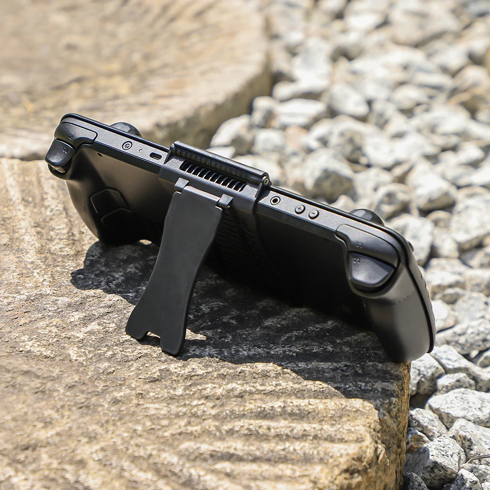 Funda protectora para consola Steam Deck, cubierta trasera + soporte, carcasa de refrigeración, accesorios de juego - imagen 4