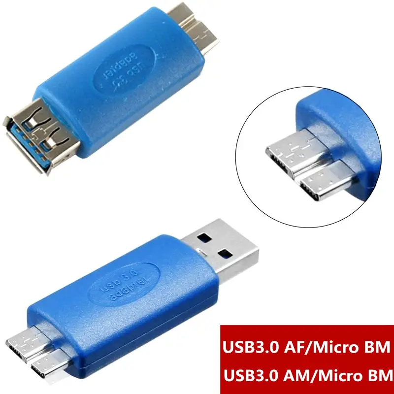 Adaptador USB 3,0 USB3.0 Impresión de alta velocidad A macho * A hembra a B macho * B hembra Mini 10P Micro BM adaptador par conector - imagen 3