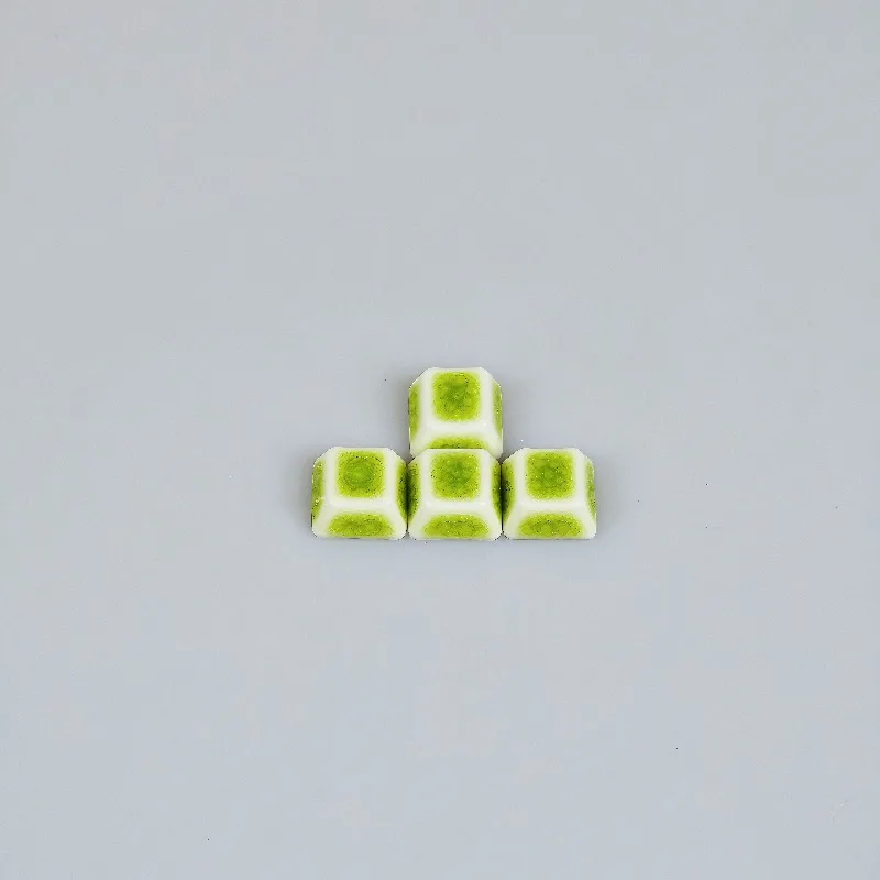 Juego de teclas con tema de cerámica, teclas de punto personalizadas, tapa de teclado con perfil de cereza WASD para accesorios de teclado mecánico para juegos - imagen 3