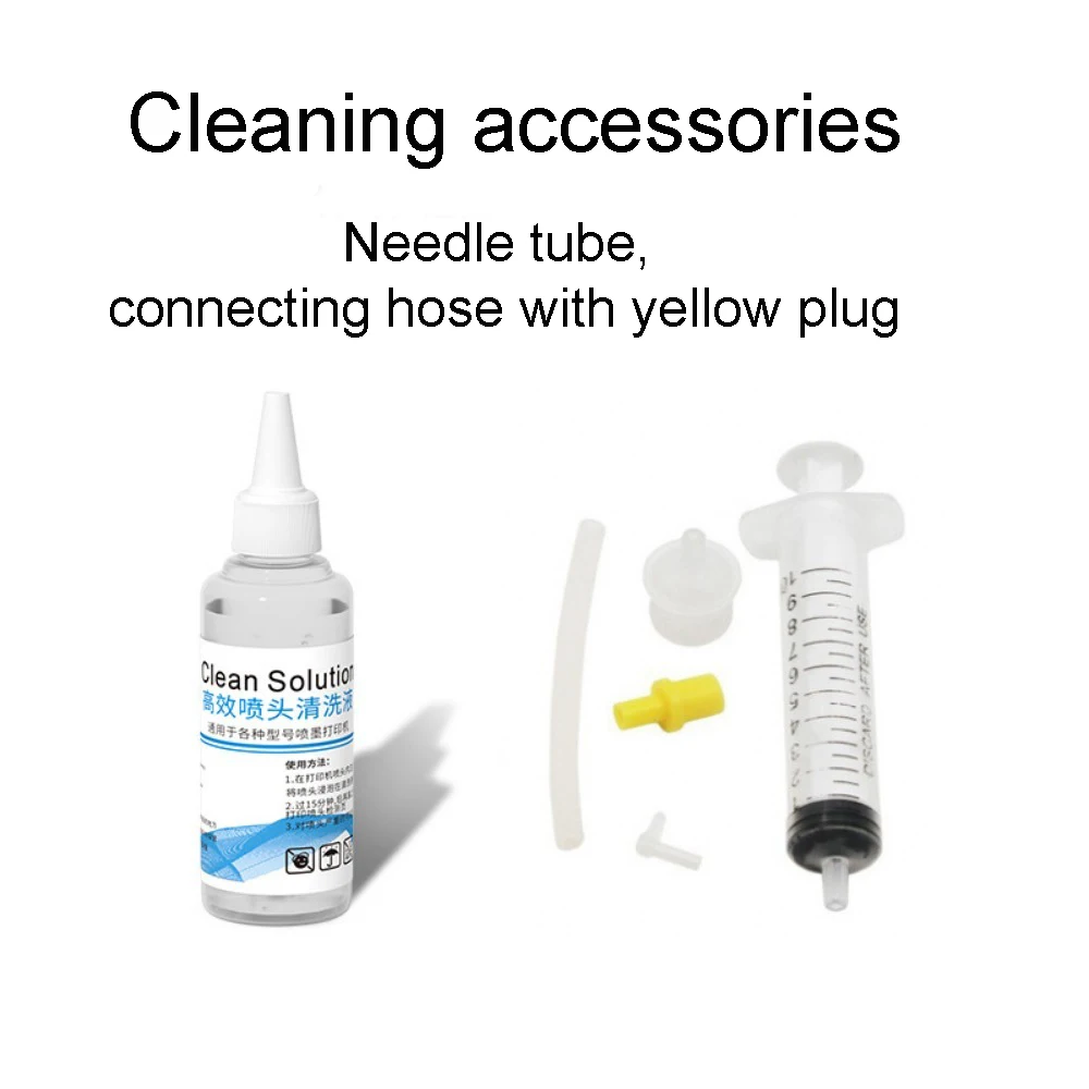 Solución de limpieza de 100ml, tinta líquida a base de agua, limpiador de cabezal de impresión, tinte/pigmento/tinta de sublimación para impresora Epson/HP/Canon/Brother - imagen 2