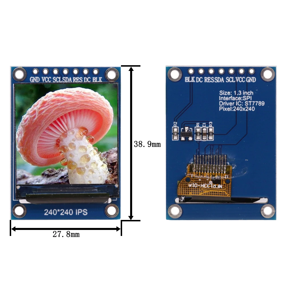 Pantalla TFT 0,96 1,3 1,44 1,8 pulgadas IPS 7P SPI HD 65K módulo LCD a todo Color ST7735 / ST7789 80*160 240*240 (no OLED) para Arduino - imagen 5