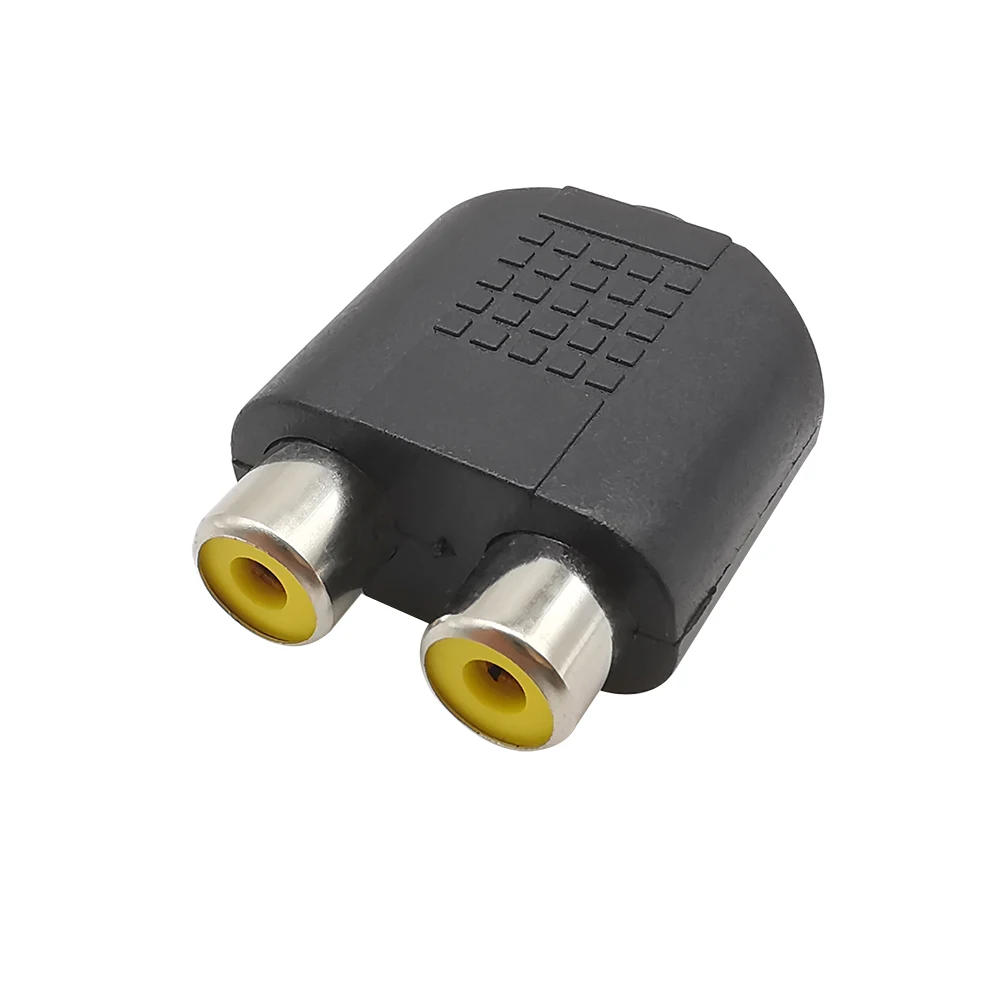 Adaptador de Conector estéreo para altavoz, convertidor de Audio, 1 piezas, 3,5mm, enchufe hembra a 2X RCA macho - imagen 5