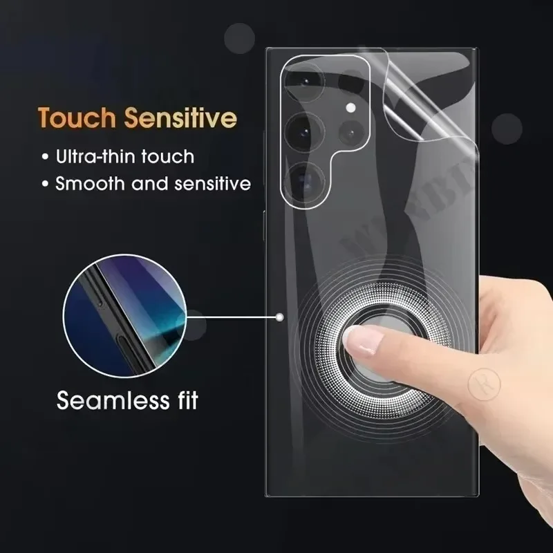 5 uds película trasera de hidrogel para Samsung S25 S24 Ultra Plus FE Protector de pantalla para Galaxy A56 A55 A36 A35 A15 A16 5G película trasera - imagen 5