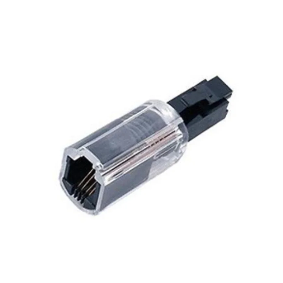 Deslizador de Cable telefónico Universal RJ9 4P4C, adaptador giratorio extendido de 360 grados, antienredos, Cable adaptador giratorio fijo - imagen 3