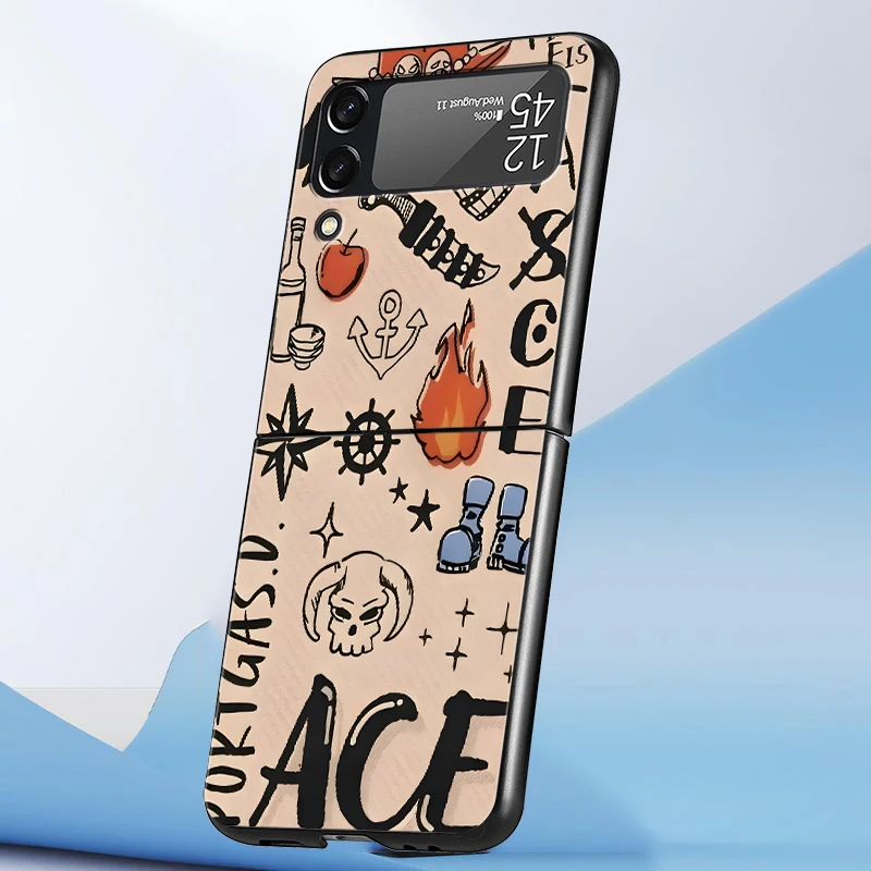 Cool One Piece ASCE Logo contraportada funda de teléfono para Samsung para Galaxy Z Flip 5 Z Flip 3 Z FLIP 6 Z Flip - imagen 5