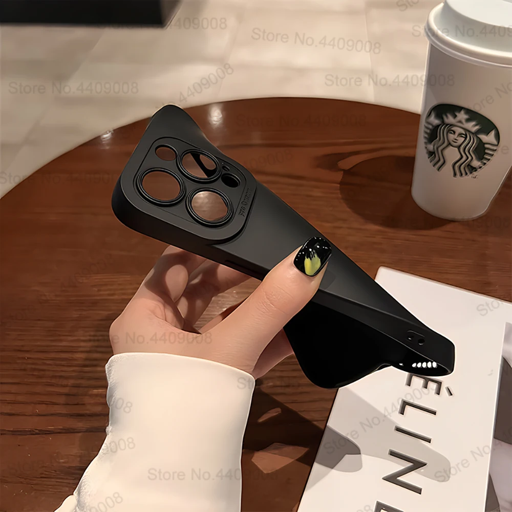 Funda de teléfono de silicona Original de lujo para funda iPhone 15, 14, 13, 12, 11 Pro Max Plus, funda trasera suave a prueba de golpes, protección contra colisiones - imagen 4