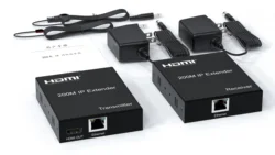Extensor HDMI IP por cable Ethernet Cat5e/Cat6, emisor y receptor