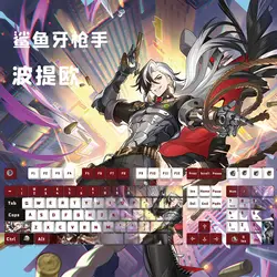 Teclas Honkai Star Rail PBT Dye-Sub Anime Gaming Mecánico Cherry MX