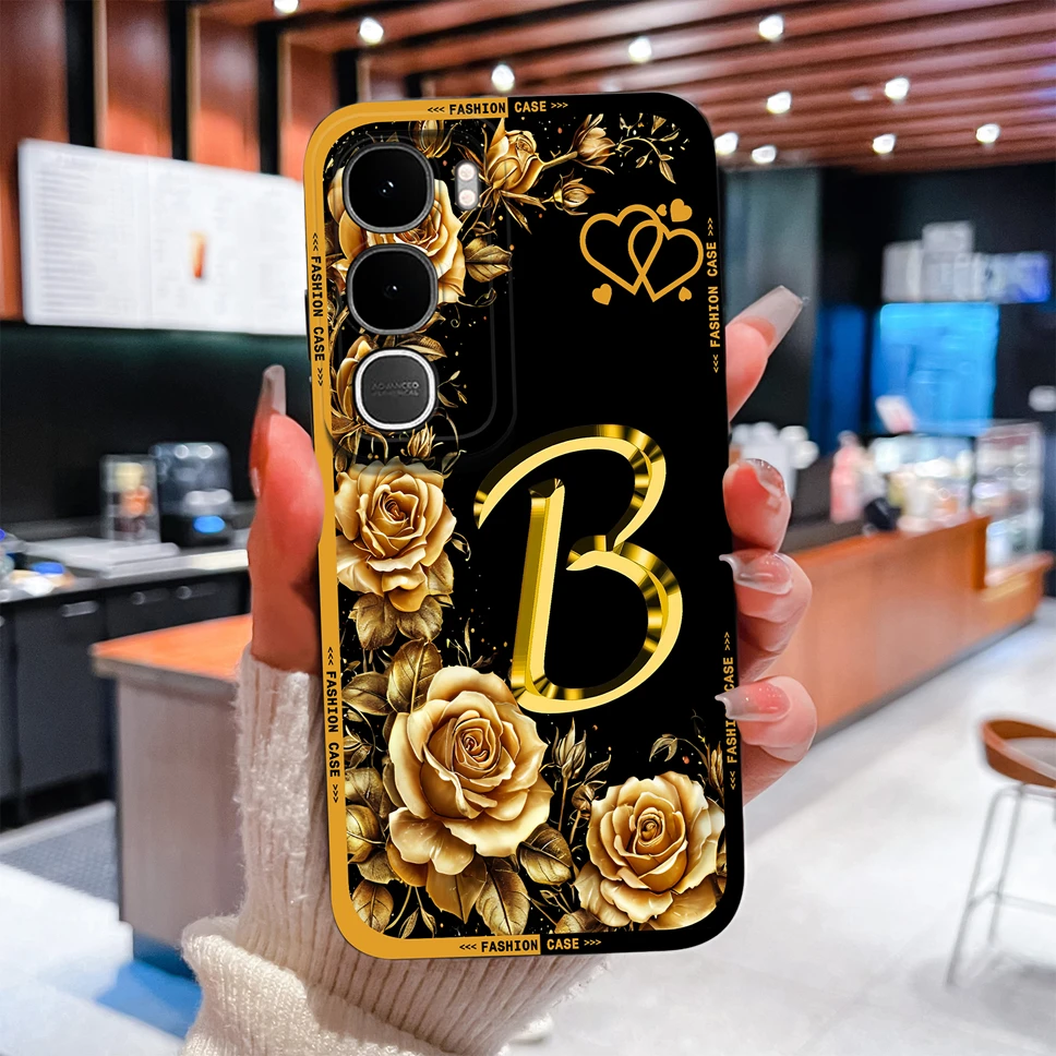 Para Vivo Y31 Pro Y21D funda de teléfono letras bonitas silicona líquida suave funda ligera de alta calidad para Vivo Y 31 Y 21d parachoques - imagen 4