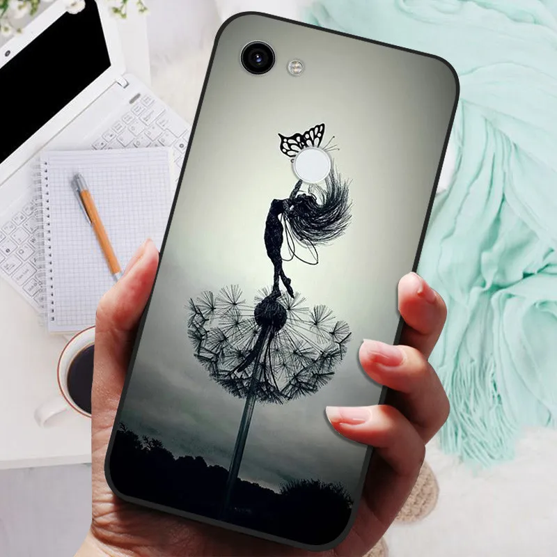 Funda negra para Google Pixel 3a XL, carcasa trasera de silicona suave, León, Lobo, para Google Pixel 3 XL - imagen 2