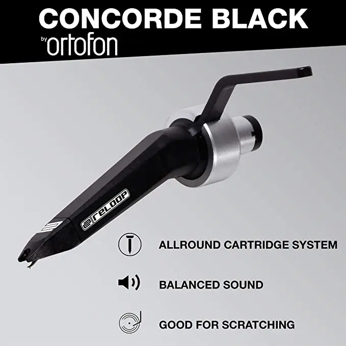 Ortofon Reloop-cartucho de DJ negro, Stylus personalizado para reproductor de discos de vinilo LP, fonógrafo, gramófono, accesorios para tocadiscos - imagen 5