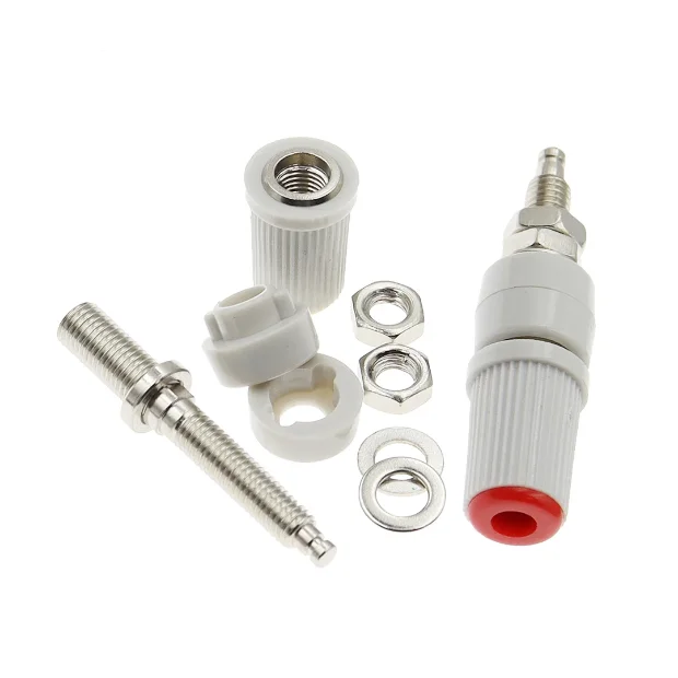 Bloque de terminales de cobre de alta corriente, enchufe banana de 4mm, 5mm, 30A, toma de tierra de alta tensión, M5 x 48 - imagen 3