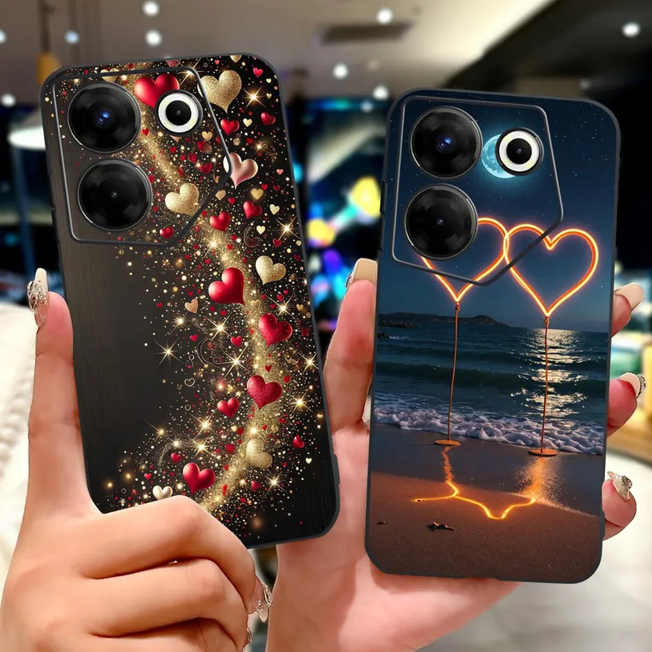 Para Tecno Camon 20 Pro 5G funda CK8n moda mariposa suave funda de silicona negra para Tecno Camon 20 Premier Camon20 Pro CK7n Capa - imagen 4