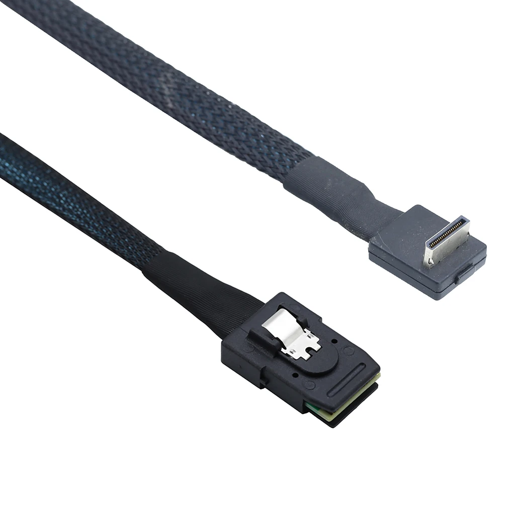 Para PCIe Oculink SFF 8611 4I a Mini SAS SFF-8087 Cable de servidor extensión de datos macho a macho Cable de transferencia de datos - imagen 2