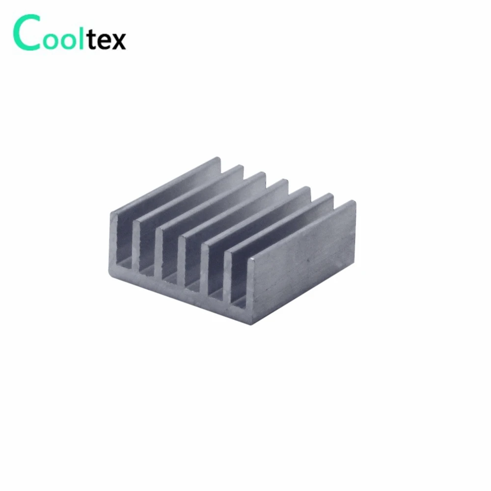 Disipador de calor de aluminio extruido, 50 Uds., 14x14x6mm, disipador de calor para Chip VGA RAM LED IC, refrigeración de radiador electrónico - imagen 4