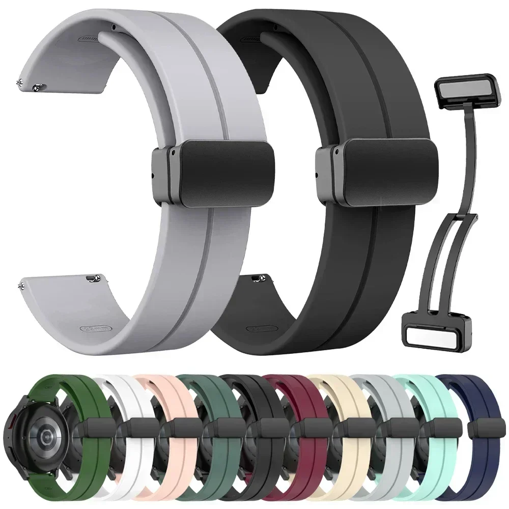 Banda magnética de silicona de 22mm para Zeblaze Stratos 4 3 2 Ultra Correa deportiva para Zeblaze Vibe 7 Pro 7 Lite/GTS 3 GTR 3 Pro Btalk 3 - imagen 2