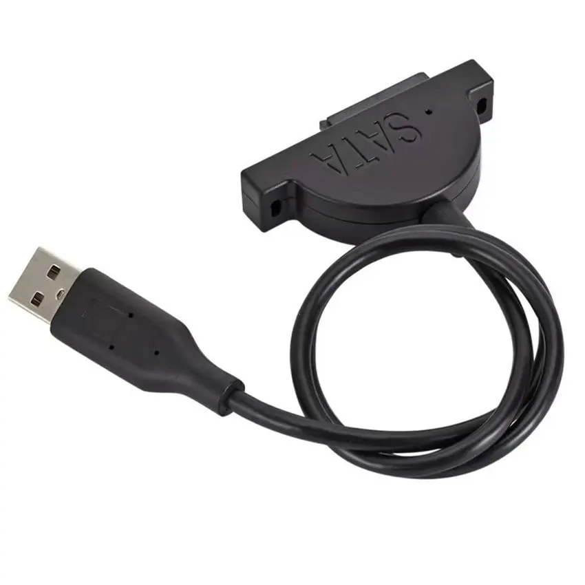 Adaptador de Cable SATA a USB 2,0 a SATA II Cable de unidad de disco óptico Slimline 7 + 6 13 pines para unidad de CD/DVD-RW/Blu-ray portátil - imagen 4