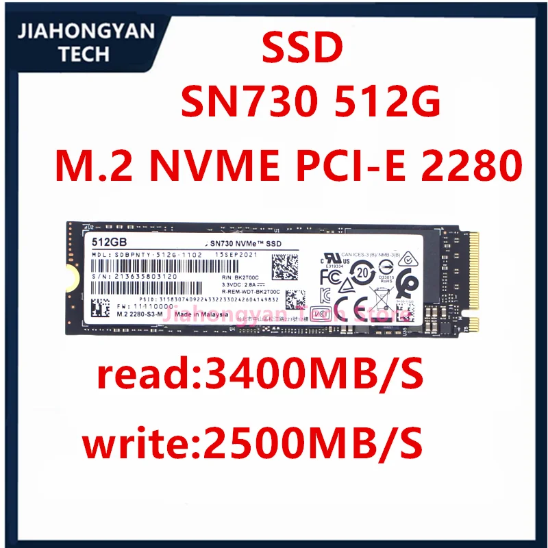 Nuevo Original SSD SN730 256G SN730 512G SN730 1TB M.2 SSD NVME Notebook PCIE de escritorio - imagen 2