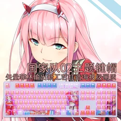 Teclas PBT mecánicas Darling in the Franxx OEM retroiluminadas