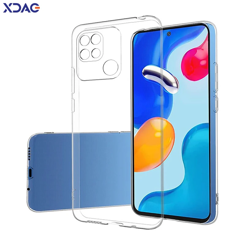 Funda de teléfono transparente Original para Xiaomi POCO C3 C31 C40, protector de cámara, TPU suave 360, a prueba de golpes, Funda transparente para móvil