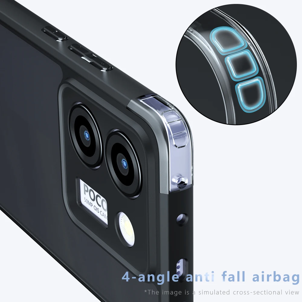 Funda para POCO M7 Pro 5G Funda ultrafina mate translúcida y transparente protección completa Funda de teléfono para Xiaomi POCO M7 Pro 5G Capa - imagen 5