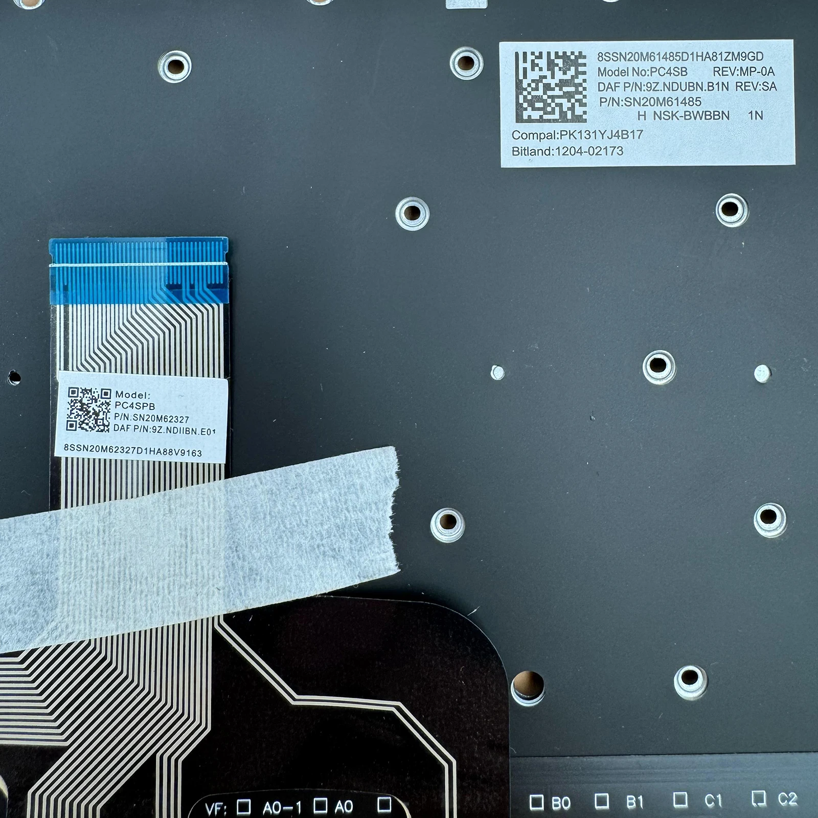 Teclado retroiluminado para Lenovo Yoga Slim 7 ProX 14IAH7 / 14ARH7 82TK 82TL - imagen 4