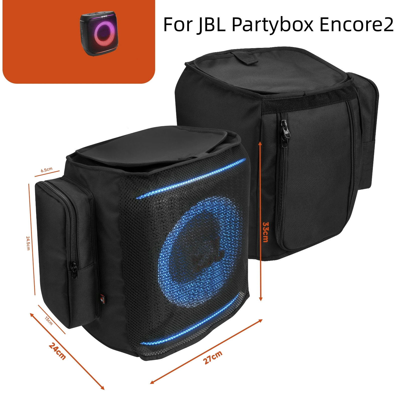 Funda antipolvo para altavoz de fiesta portátil JBL Partybox Encore 2, funda protectora de malla para altavoz para Partybox Encore 2 - imagen 5
