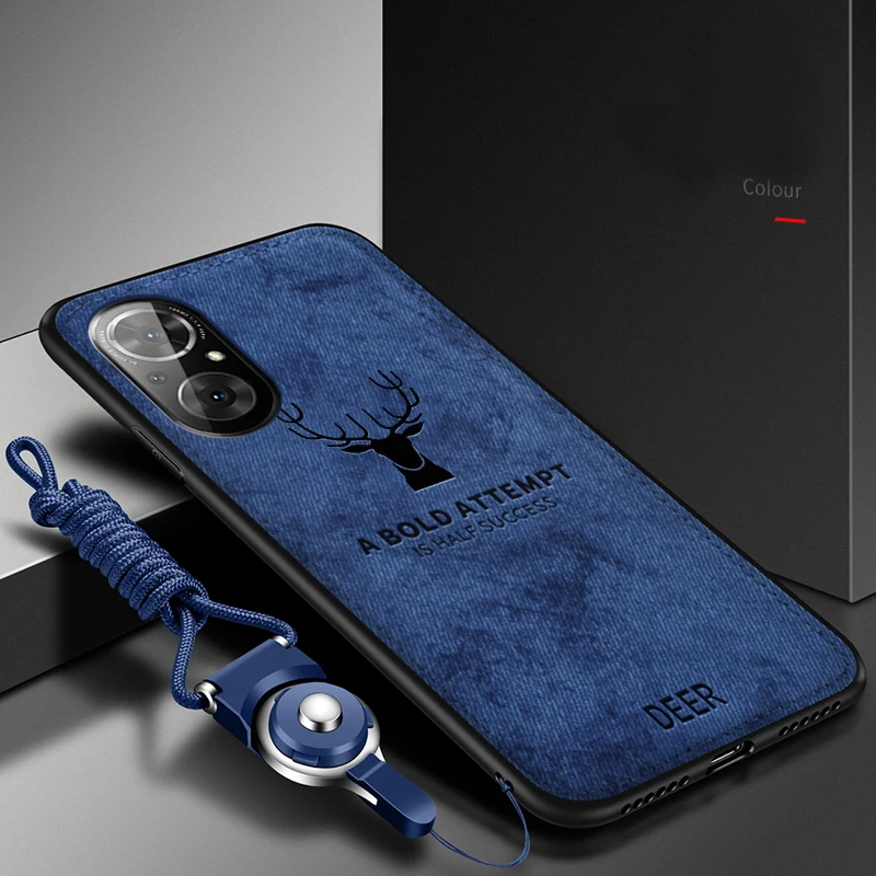 Funda de silicona suave y tela dura para Huawei Nova 9 SE, carcasa trasera protectora delgada de ciervo para huawei Nova 9 9SE Nova9