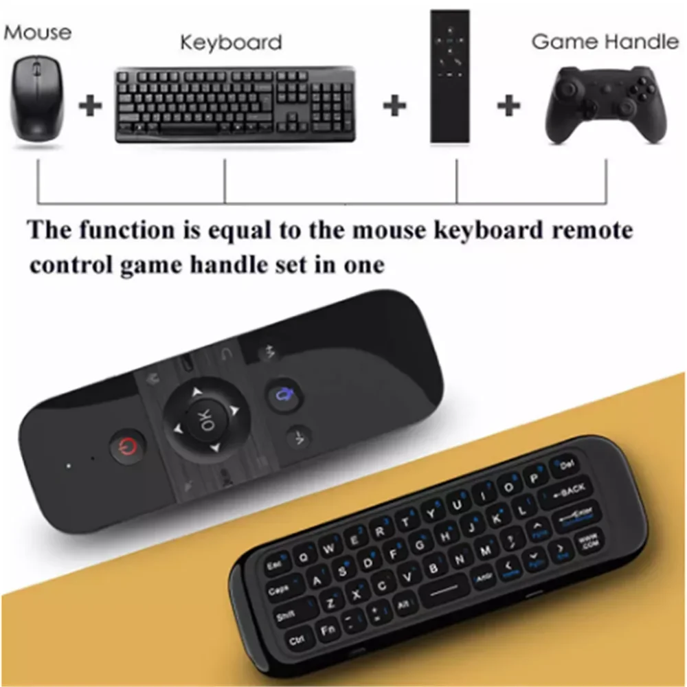 Mini Air Mouse teclado inalámbrico Control remoto 2,4G BT IR aprendizaje giroscopio de 6 ejes detección de movimiento para Smart TV Android TV Box PC - imagen 3