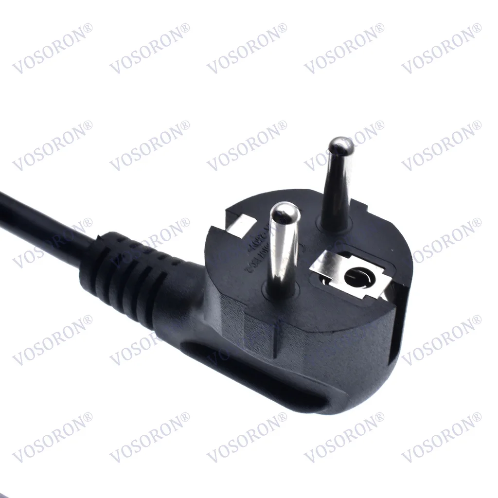 Cable de extensión de ángulo convertidor de ángulo Schuko a C13, macho europeo de 3 pines a IEC hembra, Cable de alimentación CEE7/7 a IEC320 C13 - imagen 5