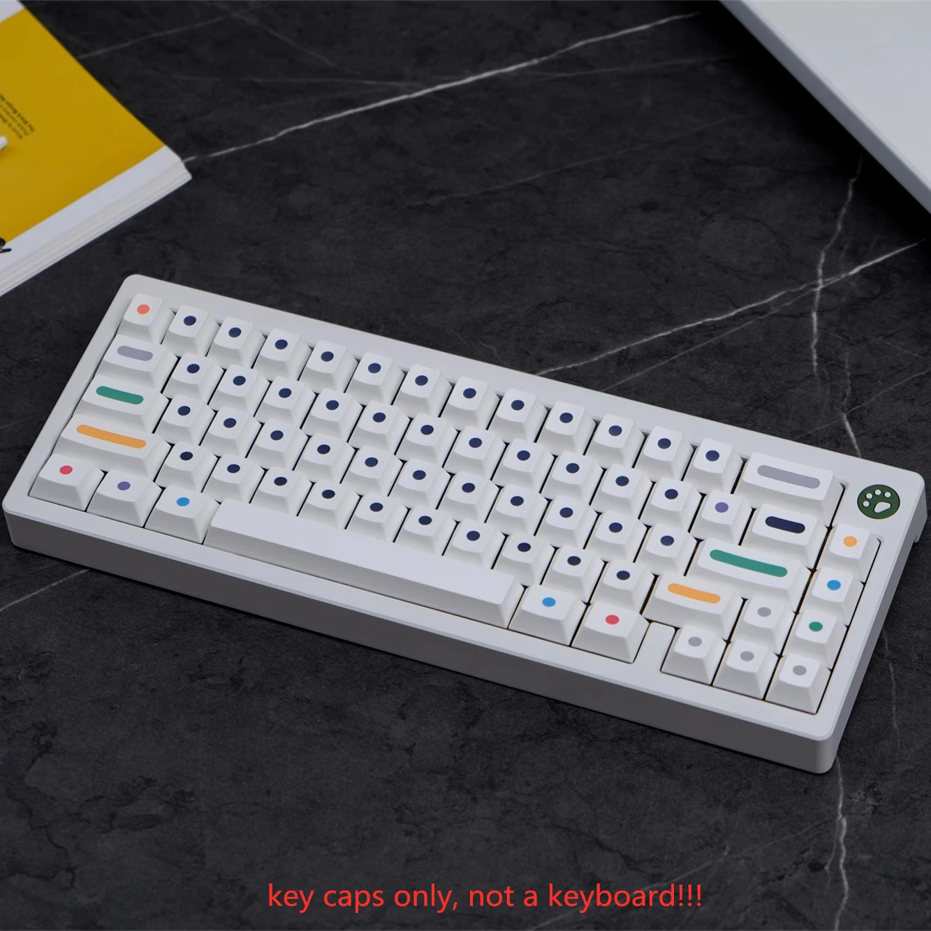 Juego de 133 teclas clon GMK Dots, PBT Dye, subcama, perfil de cereza para Keychron K2 65% 75% Anne GH60 GK64 Poker