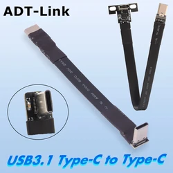 Extensor USB-C 90° Macho-Hembra ADT-Link USB 3.1 10Gbps