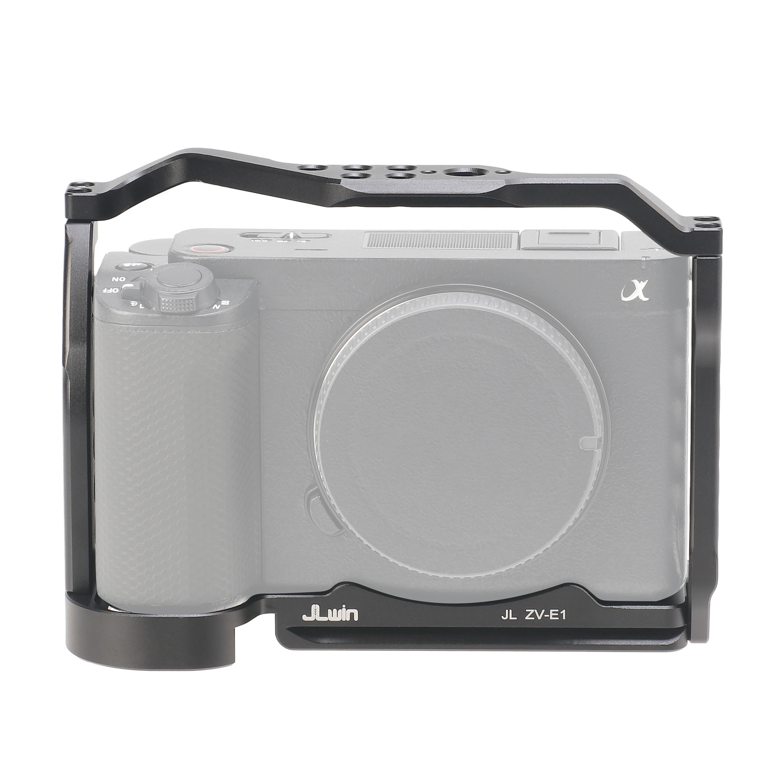 Jaula de cámara para Sony ZV-E1, Kit de marco de expansión, placa L de Disparo Vertical con orificio de 1/4 "y 3/8", aleación de aluminio - imagen 2